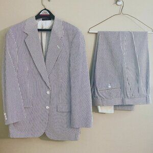 Men's seersucker suit
